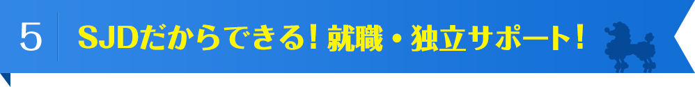 SJDだからできる！就職・独立サポート！